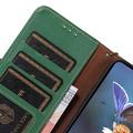 Xiaomi 14 Pro Lommebok-deksel i Lær med RFID - Grønn