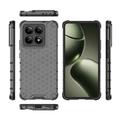 Xiaomi 14T Honeycomb Armored Hybrid-deksel - Svart
