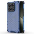 Xiaomi 14T Honeycomb Armored Hybrid-deksel - Blå