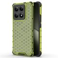 Xiaomi 14T Honeycomb Armored Hybrid-deksel - Grønn