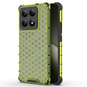 Xiaomi 14T Honeycomb Armored Hybrid-deksel - Grønn