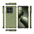 Xiaomi 14T Honeycomb Armored Hybrid-deksel - Grønn