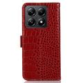 Xiaomi 14T Pro Crocodile Series Lommebok-deksel i Lær med RFID