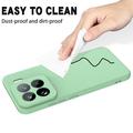 Xiaomi 15 Pro Flytende silikon-deksel med håndstropp - grønn