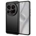 Xiaomi 15 Ultra Børstet TPU Deksel - Karbonfiber