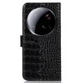 Xiaomi 15 Ultra Crocodile Series Lommebok-deksel i Lær med RFID