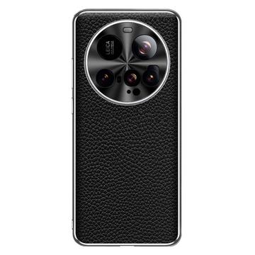 Xiaomi 15 Ultra Lærbelagt TPU-deksel - svart