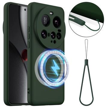 Xiaomi 15 Ultra Liquid Silikondeksel - MagSafe-kompatibel - Mørkegrønn