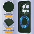 Xiaomi 15 Ultra Liquid Silikondeksel - MagSafe-kompatibel - Mørkegrønn
