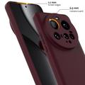 Xiaomi 15 Ultra Liquid Silikondeksel - MagSafe-kompatibel - Vinrød