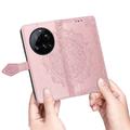 Xiaomi 15 Ultra Mandala Series Lommebok-deksel - Roségull