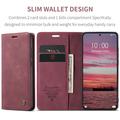 Xiaomi 15T Caseme 013 Series Lommebok-deksel - Rød