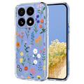 Xiaomi 15T TPU-deksel med blomstermønster