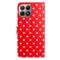 Xiaomi 15T lommebokveske med prikkmønster - rød