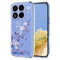 Xiaomi 15T Pro TPU-deksel med blomstermønster - Lilla