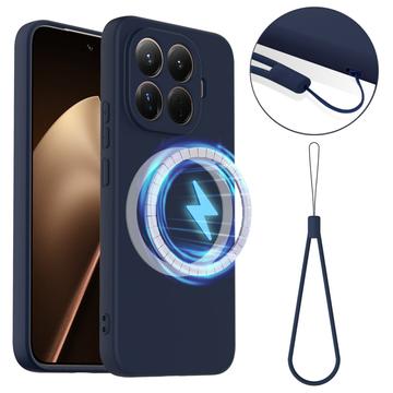 Xiaomi 15T Pro Liquid Silikondeksel - MagSafe-kompatibel - Mørkeblå