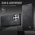Xiaomi 17 Caseme 033 Lommebok-etui med kalvestruktur og RFID-blokkering - Svart