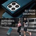 Xiaomi 17 Caseme 033 Lommebok-etui med kalvestruktur og RFID-blokkering - Grønn