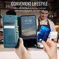 Xiaomi 17 Caseme 033 Lommebok-etui med kalvestruktur og RFID-blokkering - Grønn