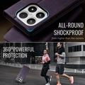 Xiaomi 17 Caseme 033 Lommebok-etui med kalvestruktur og RFID-blokkering - Lilla