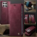 Xiaomi 17 Caseme 033 Lommebok-etui med kalvestruktur og RFID-blokkering - rød
