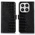 Xiaomi 17 Crocodile Series Lommebok-deksel i Lær med RFID