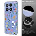Xiaomi 17 TPU-deksel med blomstermønster