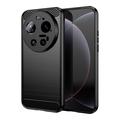 Xiaomi 17 Ultra Børstet TPU-deksel - karbonfiber