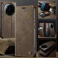 Xiaomi 17 Ultra Caseme 033 Lommebok-etui med kalvestruktur og RFID-blokkering - Kaffe