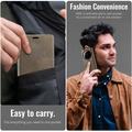 Xiaomi 17 Ultra Caseme 033 Lommebok-etui med kalvestruktur og RFID-blokkering - Kaffe