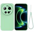 Xiaomi 17 Ultra Flytende silikon-deksel med håndstropp - Grønn