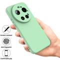 Xiaomi 17 Ultra Flytende silikon-deksel med håndstropp - Grønn