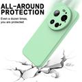 Xiaomi 17 Ultra Flytende silikon-deksel med håndstropp - Grønn