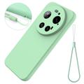 Xiaomi 17 Ultra Flytende silikon-deksel med håndstropp - Grønn