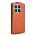 Xiaomi 17 vertikalt flip-etui med stativ