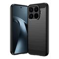 Xiaomi 17T Børstet TPU-deksel - karbonfiber