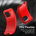Xiaomi 17T børstet TPU-deksel - karbonfiber - rød