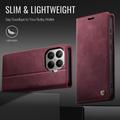 Xiaomi 17T Caseme 033 Lommebok-etui med kalvestruktur og RFID-blokkering - rød