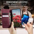 Xiaomi 17T Caseme 033 Lommebok-etui med kalvestruktur og RFID-blokkering - rød