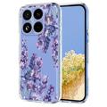 Xiaomi 17T TPU-deksel med blomstermønster - Blåregn