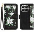 Xiaomi 17T Blomstret lommebokveske med kortspor