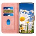 Xiaomi 17T Blomstret lommebokveske med kortspor - Rosa