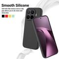 Xiaomi 17T Flytende silikon-deksel med håndstropp - Svart