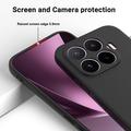 Xiaomi 17T Flytende silikon-deksel med håndstropp - Svart
