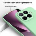 Xiaomi 17T Flytende silikon-deksel med håndstropp - Grønn