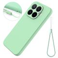 Xiaomi 17T Flytende silikon-deksel med håndstropp - Grønn