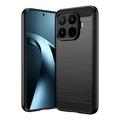 Xiaomi 17T Pro Børstet TPU-deksel - karbonfiber