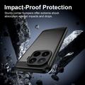 Xiaomi 17T Pro Børstet TPU-deksel - karbonfiber - svart