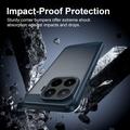 Xiaomi 17T Pro Børstet TPU-deksel - karbonfiber - blå