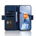Xiaomi 17T Pro Kortholder Lommebokveske - blå